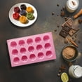 thumbnail image 1 of Rose Silicone Fondant Molds 15 Cavity Flower Cake Resin Mold Candy Chocolate Ice Cube Fondant Molds Kitchen Baking Tools for Sugarcraft Cake Decorating, 11.49*6.69*0.7Inch (1Pcs, Pink), 1 of 7