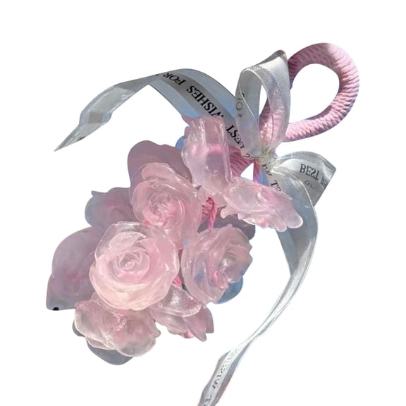 Rose Soap on a Rope - Handmade Bar Soap for Bath and Washing Hands, Aromatic and Decorative, Ideal Gift for Valentine's and Weddings, Soap on a Rope for Men Women