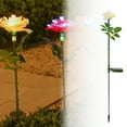 Rose Solar Ground Insert Light Outdoor Spotlights for Yard Ceiling