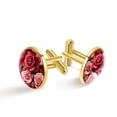 thumbnail image 1 of Rose Stylish Dress Shirt Cufflinks Set Made of Stainless Steel for Formal Events, 1 of 6