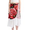 thumbnail image 1 of Rose Stylish Summer Chiffon Beach Dress with Polyester Straps - Women's Summer Dresses, 1 of 6