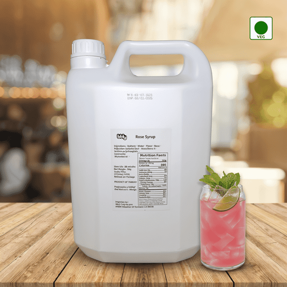 BBLY Rose Syrup  Floral & Aromatic Elegance