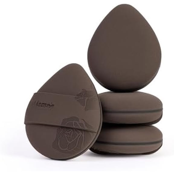 Rose Tatami Makeup Sponge Set,Double-Sided Egg Shape Rubycell for Liquid Foundations, Non-Absorbent & Blending,Soft, & Bouncy, 2 Beauty Puffs &Storage Case