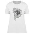 thumbnail image 1 of Rose Tattoo Design  T-Shirt Women -Image by Shutterstock, Female Small, 1 of 2
