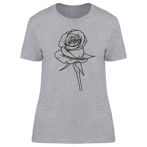 Rose Tattoo Vintage Design T-Shirt Women -Image by Shutterstock, Female x-Large