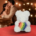 thumbnail image 1 of Rose Teddy Bear, 10 inch Embrace Love Flower Bears, Artificial Foam Floral Gifts for Valentines Day Mothers Day Christmas Wedding Anniversary Birthday Home Bedroom Office Decor (Multicolor), 1 of 6