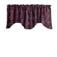 thumbnail image 1 of Rose Texture Satin Rosette Scalloped Window Valance 58" Wide / 20" Tall, 1 of 1