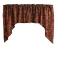 thumbnail image 1 of Rose Texture Satin Rosette Swag Window Valance 72" Wide / 36" Tall, 1 of 1