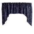 thumbnail image 1 of Rose Texture Satin Rosette Swag Window Valance 72" Wide / 36" Tall, 1 of 1
