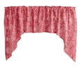 thumbnail image 1 of Rose Texture Satin Rosette Swag Window Valance 72" Wide / 36" Tall, 1 of 1