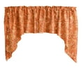 thumbnail image 1 of Rose Texture Satin Rosette Swag Window Valance 72" Wide / 36" Tall, 1 of 1