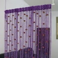 thumbnail image 1 of Rose Thread Door Curtain,Rose Hanging Beads for Doorways,String Curtain with Roses | Room Divider Decoration,Suitable for Interior Decoration and Partitions Closet Curtains (39"x79") (Deep Purple), 1 of 1