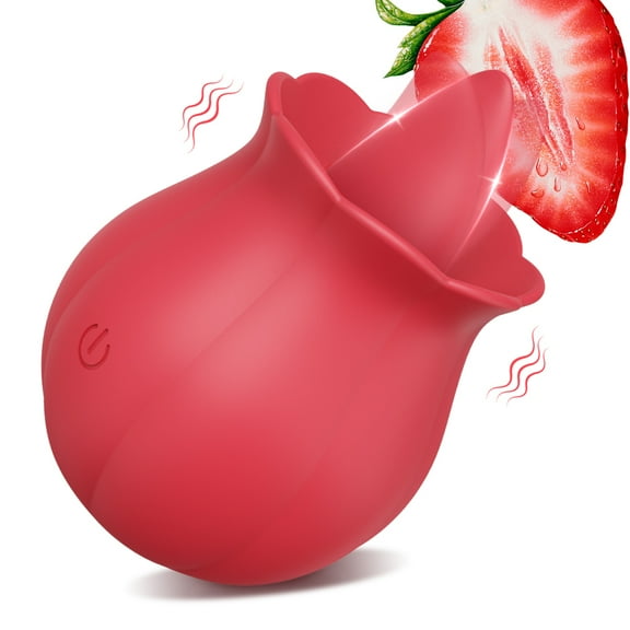 Rose Toy, Rose Sex Toy Vibrators for Women G Spot Vibrator Partner Toys, Red