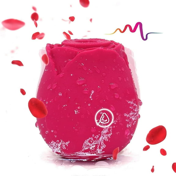 Rose Toy Vibrator, Adult Sex Toy for Women with 10 Intense Mode