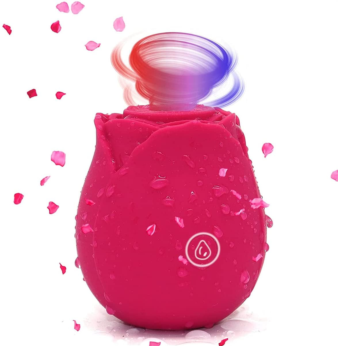 Rose Toy Vibrator with 10 Powerful Vibrations, Waterproof and Rechargeable Sex Toys for Women