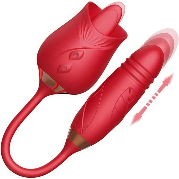 Rose Toy for Woman,Vibrator and Adult Sex Toys with 10 Vibrating Stimulator for Women Couples - MMQ