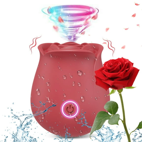 Rose Toys, Sucking Vibrator Adult Sex Toys for Women Couples,Red