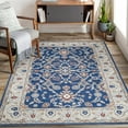 thumbnail image 1 of Rose Traditional Navy Area Rug Rectangle 2' x 3' Rectangle, 1 of 7