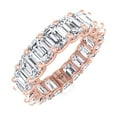 thumbnail image 1 of Rose - U-Prong Emerald Cut Diamond Eternity Band, 1 of 3