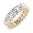 thumbnail image 1 of Rose - U-Prong Emerald Cut Diamond Eternity Band, 1 of 3