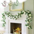 thumbnail image 1 of Rose Vine Wedding Arch - Imitation Floral Garland, Faux Rose Decor for Chapel Ceremony, Holiday Home Accent, Indoor Outdoor Decoration, Topliu, 1 of 8