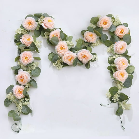 Elegant Rose Vine Wreath for Wedding Celebrations and Home Hanging Arrangement for Any Space