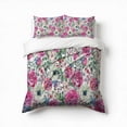 thumbnail image 1 of Rose Wild Fruit Flower Oil Painting Bedding Set 3 Pcs Soft Microfiber Quilt Cover For Bedroom Decor, Comforter Cover With 2 Pillowcase, 1 of 5
