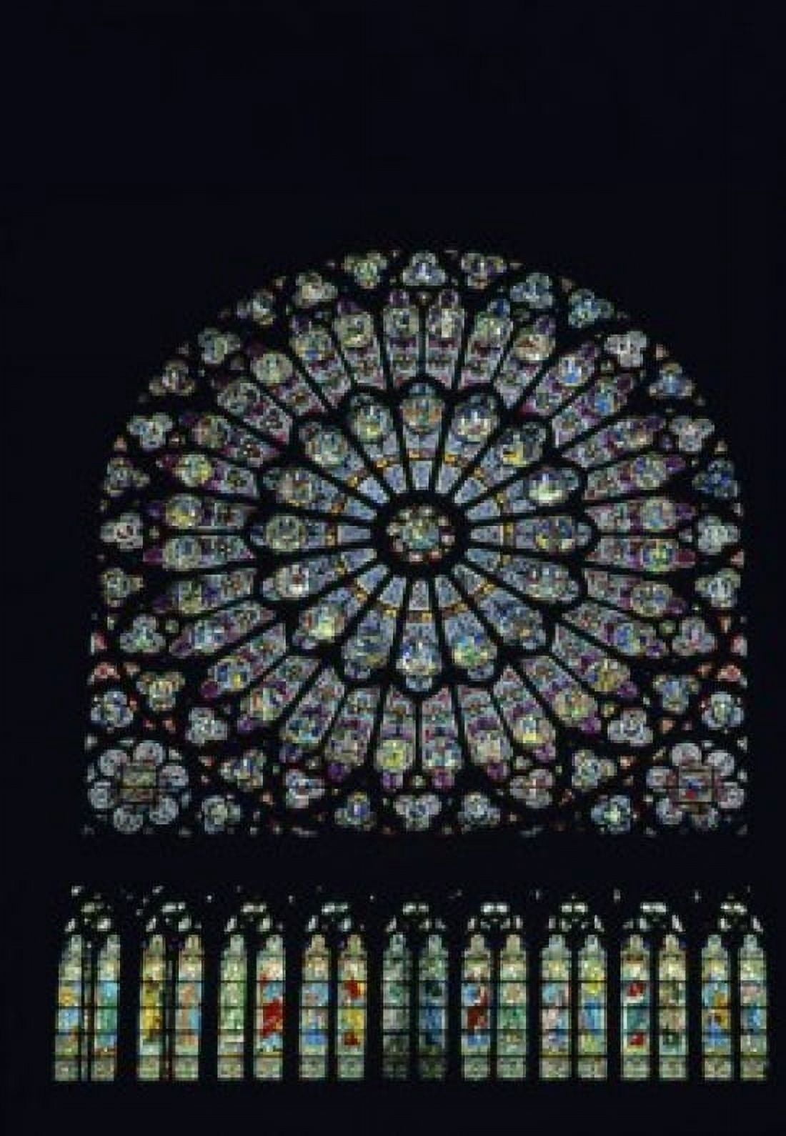 Rose Window Rosace Stained Glass Notre Dame De Paris Canvas Art - (18 x 24)