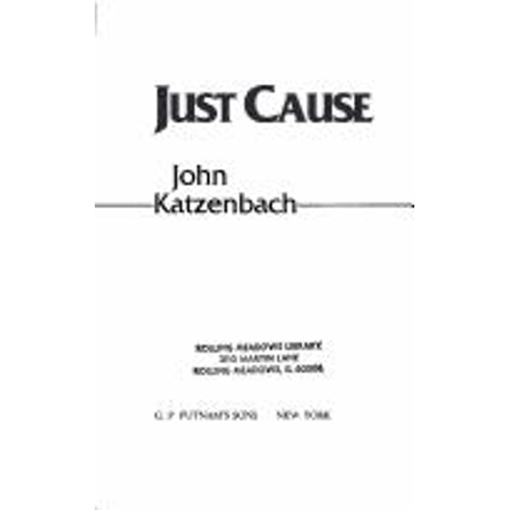 Pre-Owned Just Cause (Hardcover) 9780399136269