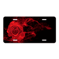 thumbnail image 1 of Rose Wrapped in Red Smoke Swirl License Plate Personalized License Plate Cover Aluminum Anti-Rust Metal Car Plates Tag Car Decoration Accessory for Men Women, 12" x 6", 1 of 7