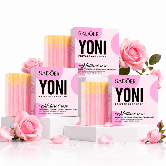 Soap for Women Intimate Cleansing Bar, Feminine Hygiene Wash pH Balance Odor Control Gentle Skin Care Soap 10.5 oz