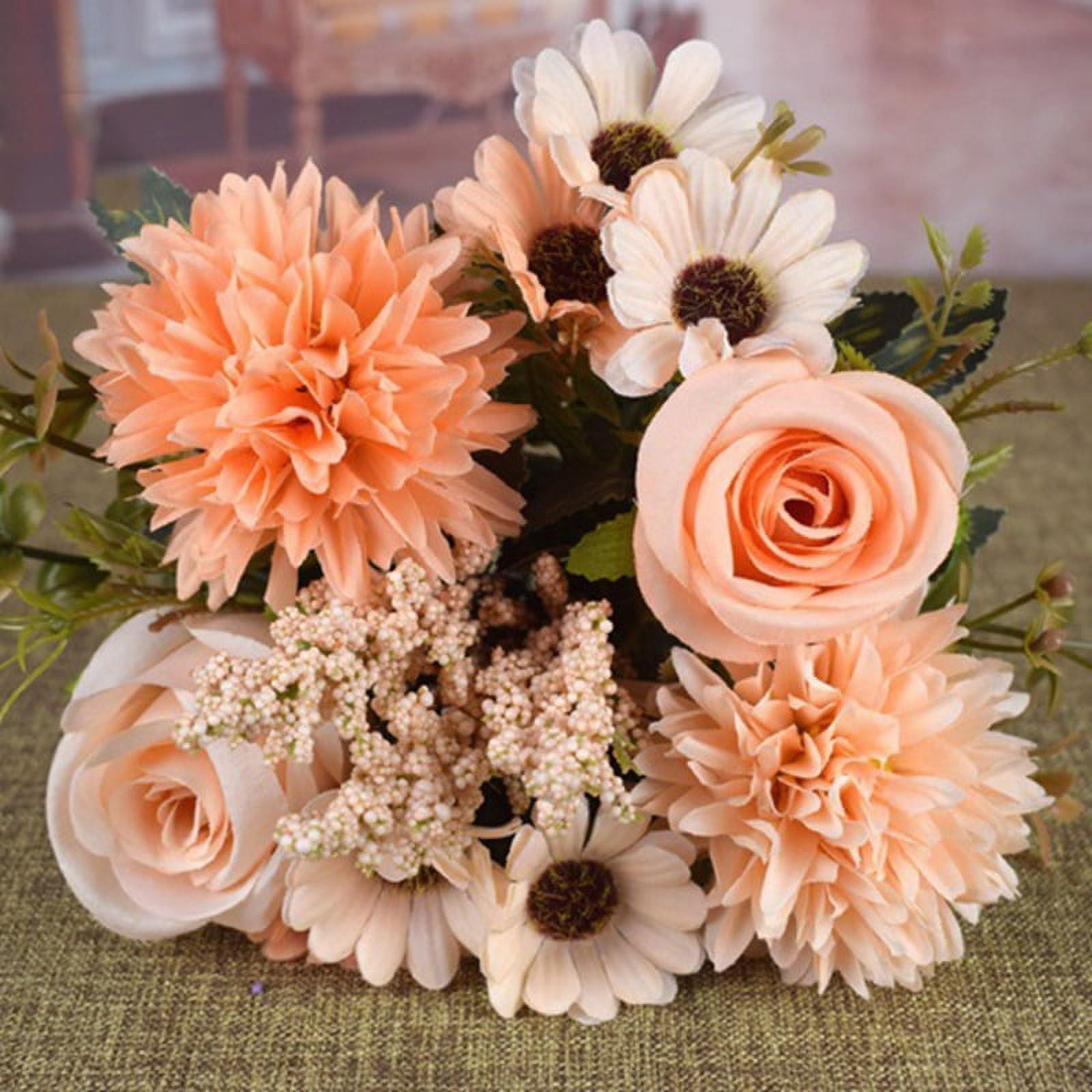 Rose daisy chrysanthemum wedding simulation bouquet artificial handmade