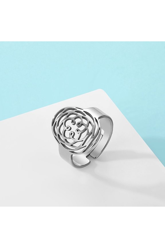 Rose of Venus Ring Stainless Steel Jewelry Birthday Party Gifts for Men Women