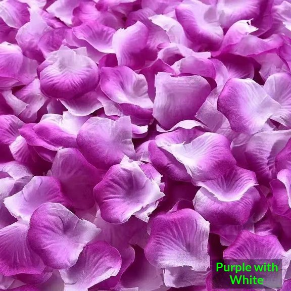 Rose petals, perfect for romantic nights, weddings, anniversary decorations, non-woven fabric displays, declarations of love, wedding room arrangements, romantic proposals, flower-throwing dances.