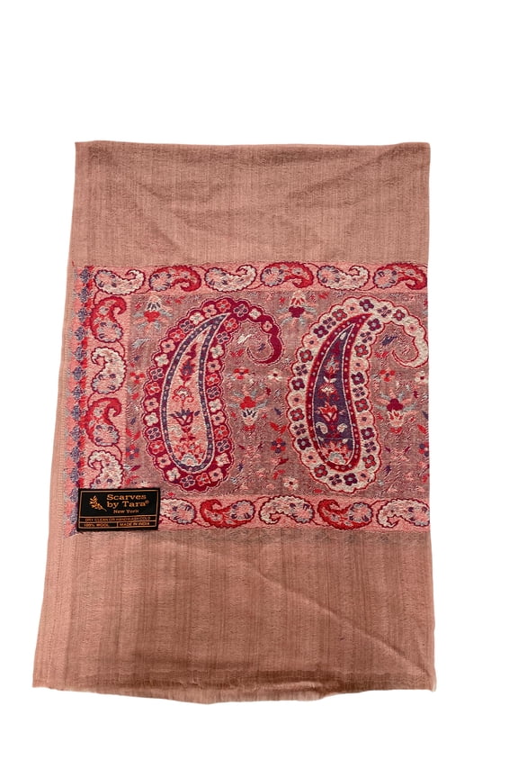 Rose pink Paaldar Scarf For Women Exquisite Unique Winter Collection Lightweight Soft Scarf Shawl Wrap.