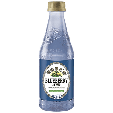 Rose’s Blueberry Syrup 12 OZ Bottle, | Perfect for Cocktails, Beverages, and Mixers