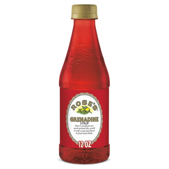 Rose's Cane Sugar Grenadine Mixer, 12 fl oz, Bottle