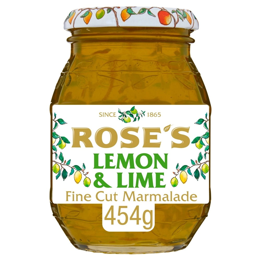 Rose's Lemon & Lime Fine Cut Marmalade 454g (Pack of 2)