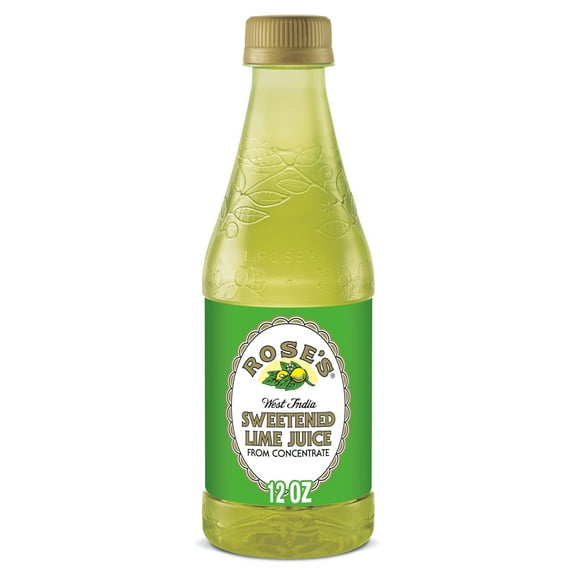 Rose's Sweetened Lime Juice, 12 fl oz, Bottle