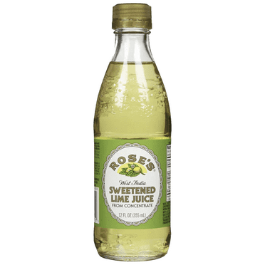 Rose’s Sweetened Lime Juice 12oz Bottle, | Perfect for Cocktails, Beverages, and Mixers