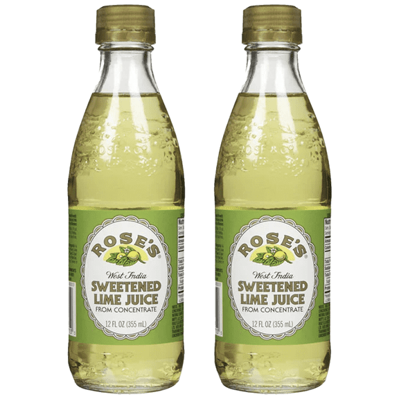 Roses Sweetened Lime Juice 2 Pack 12 OZ Bottle, | Perfect for Cocktails, Beverages, and Mixers