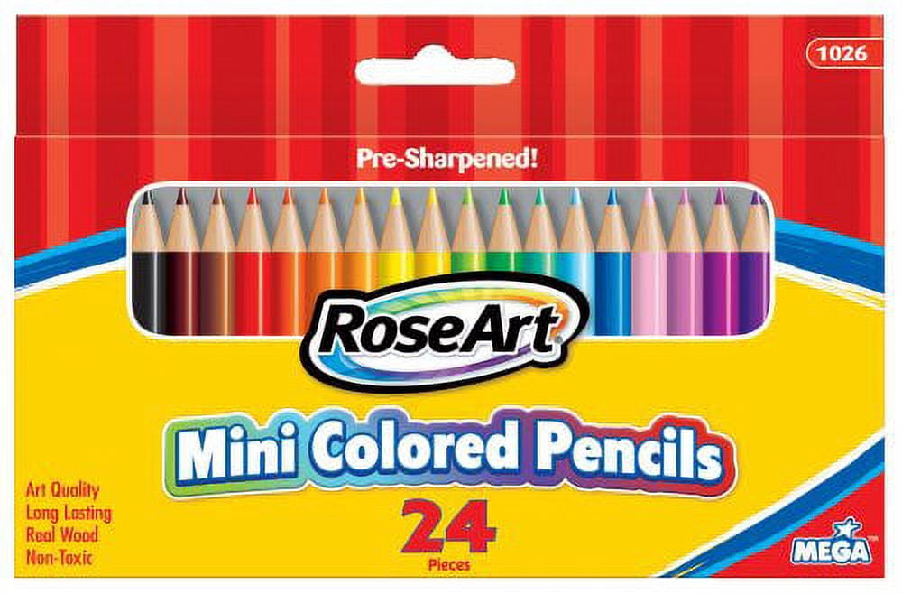 Rose Art Colored Pencils x23 Total Red Orange Yellow Green Blue