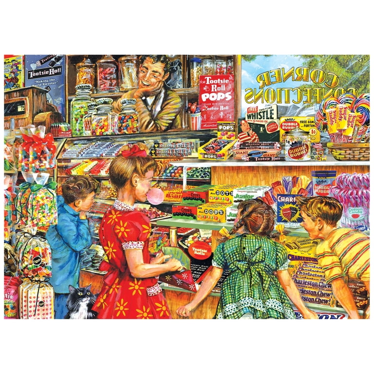 RoseArt Back to the Past 1000-Piece Tootsie Candy Adult