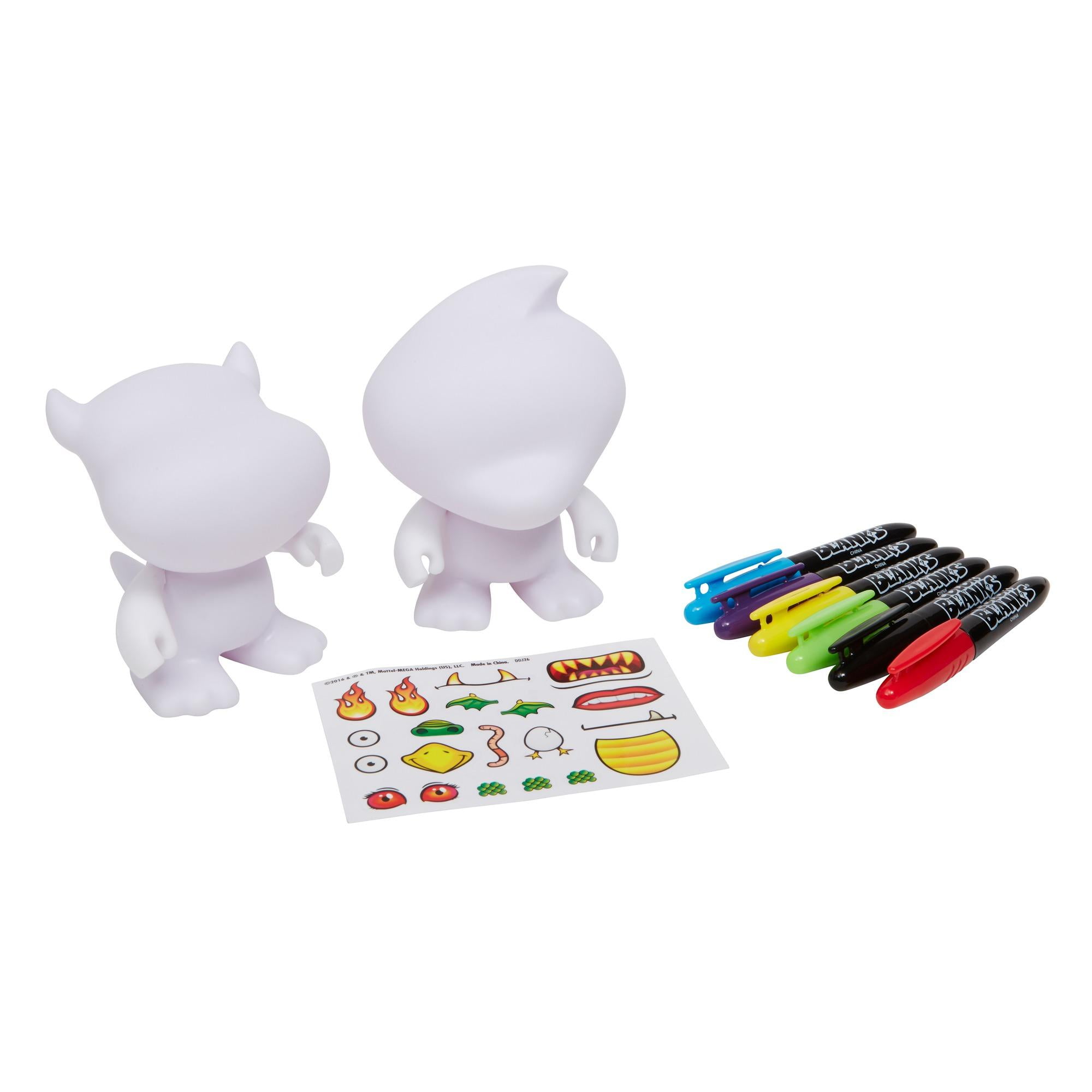 RoseArt Color Blanks Create Your Own Character Monster Dragon & Duck