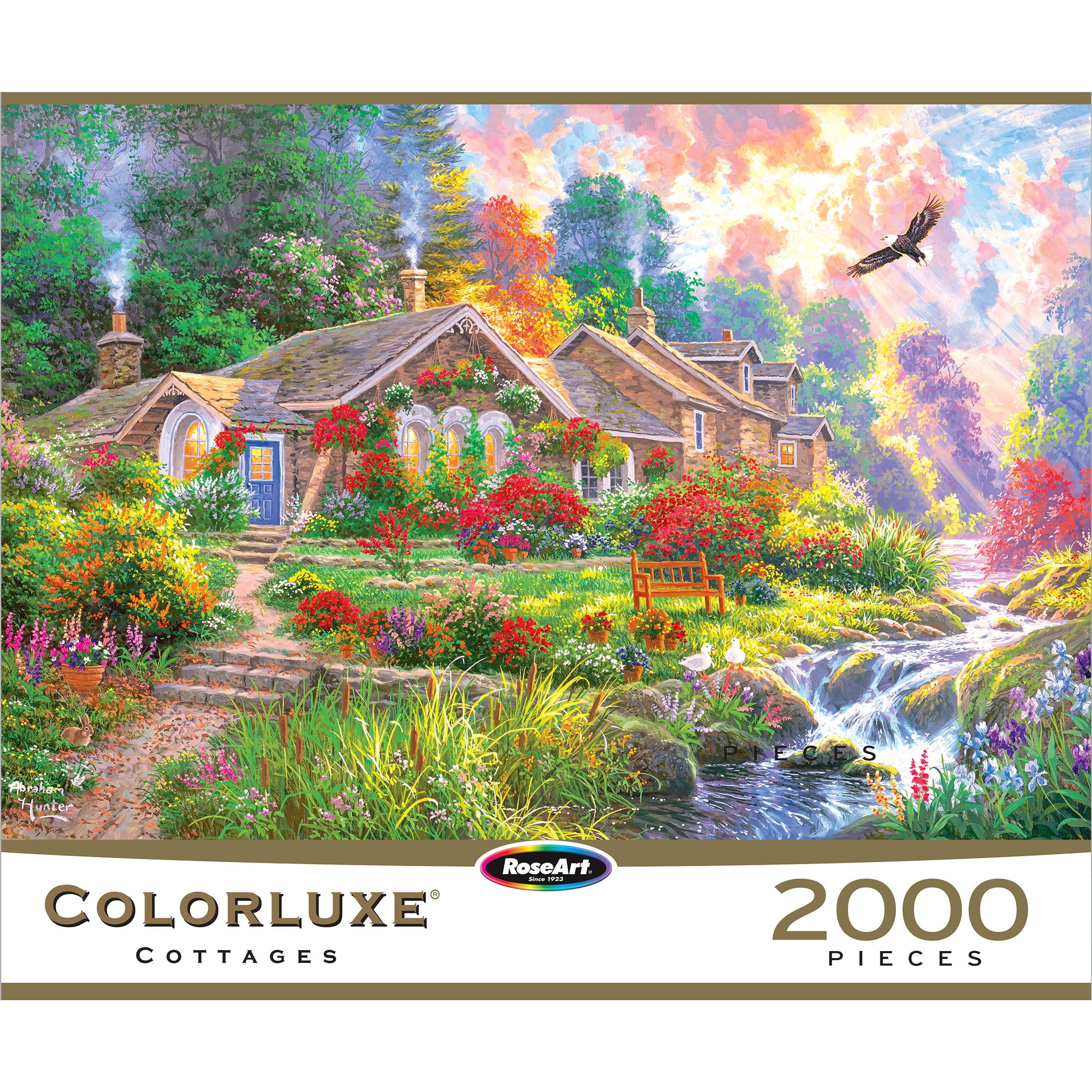 パズル② RoseArt Colorluxe 2000-Piece Home Sweet Home Adult Interlocking
