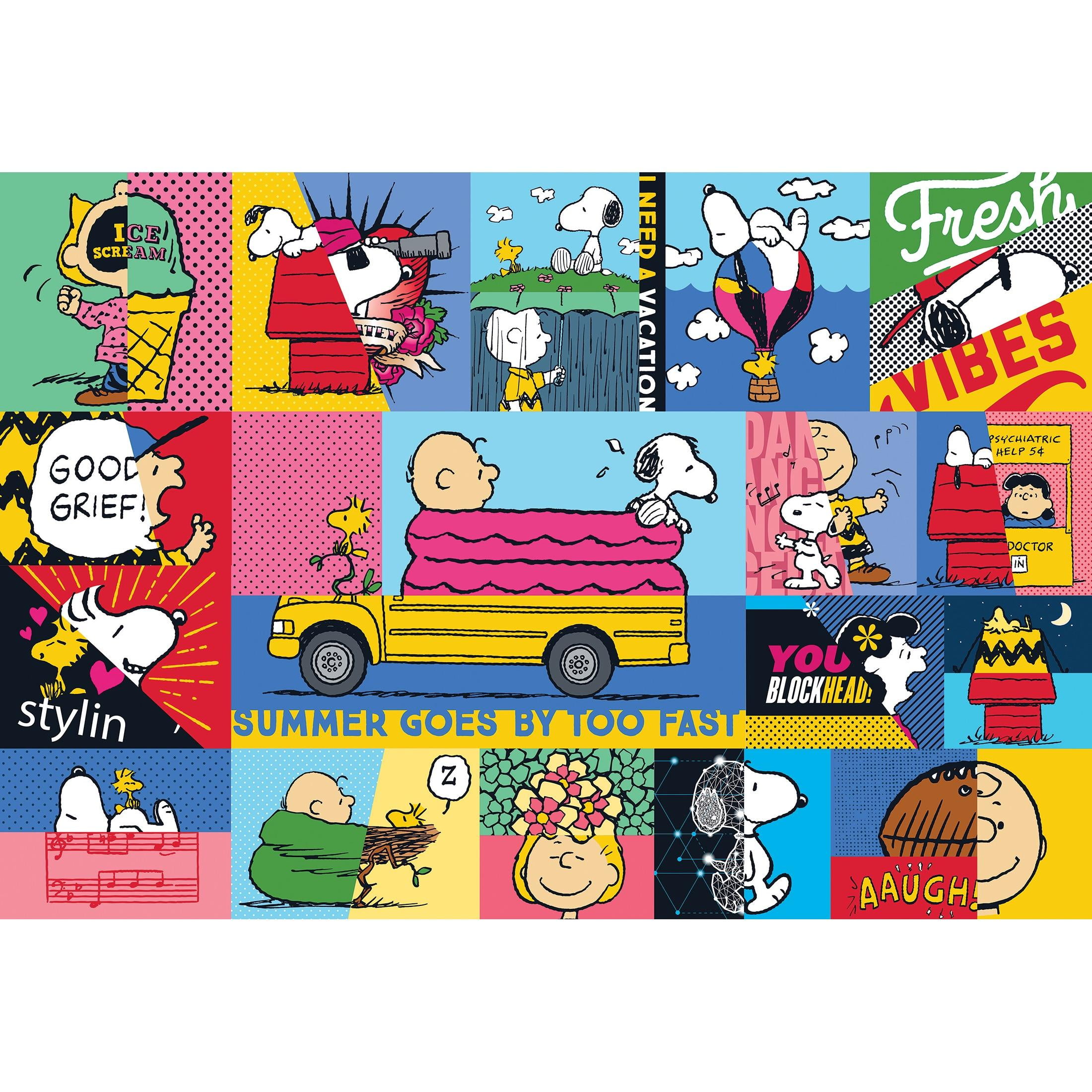 RoseArt Colorluxe 2000-Piece Peanuts Vibes Adult Jigsaw Puzzle
