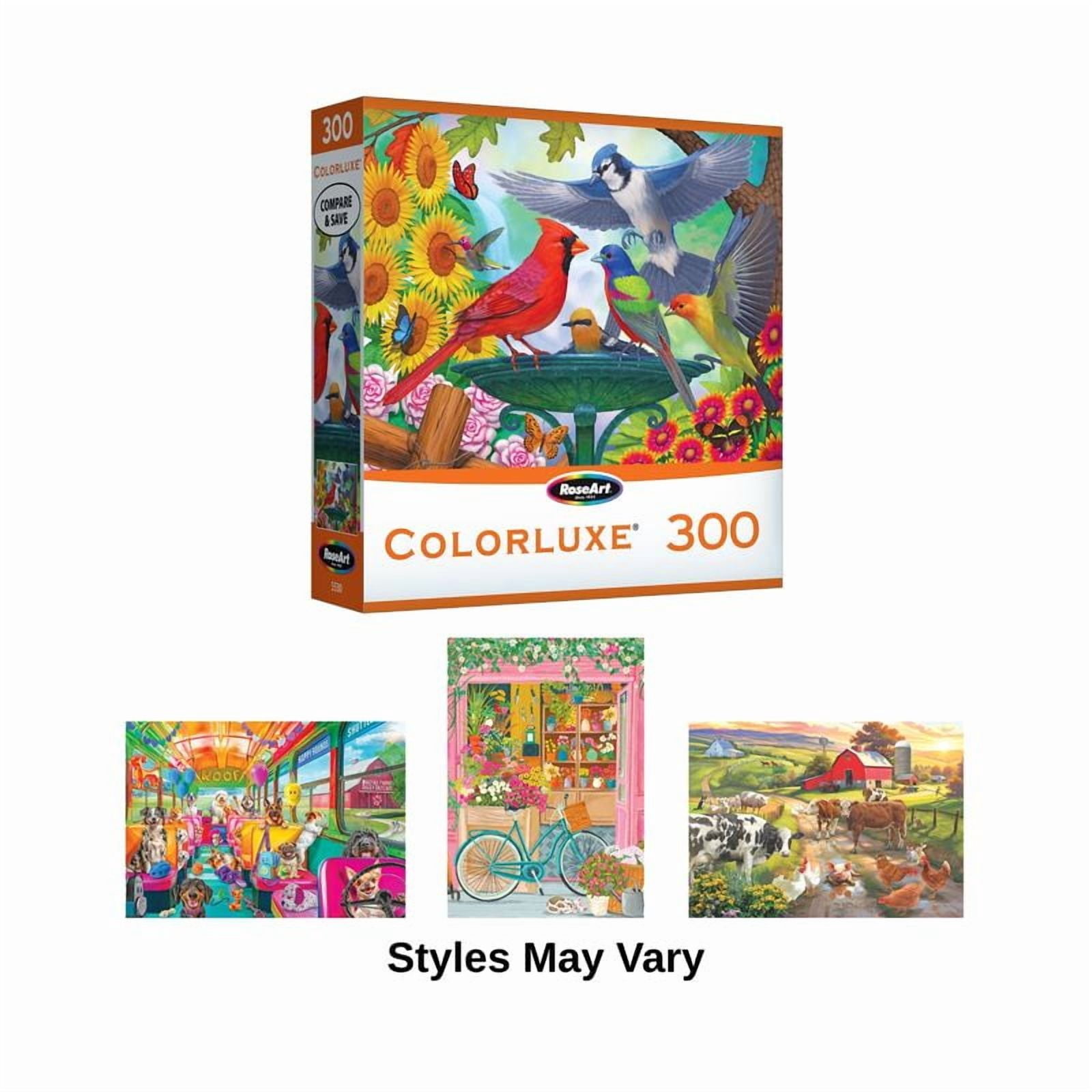 Colorluxe by RoseArt 300 Piece Jigsaw Puzzle Assortment