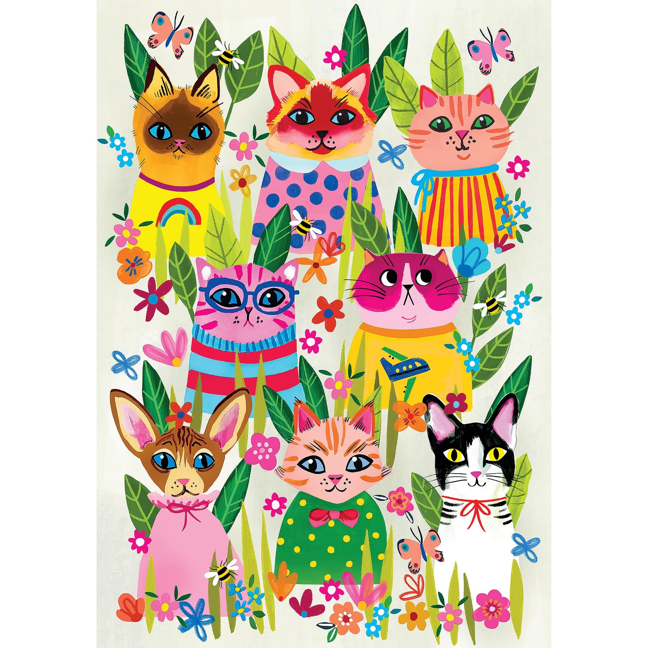 RoseArt Colorluxe 300 Piece Puddy Cats Adult Interlocking Jigsaw