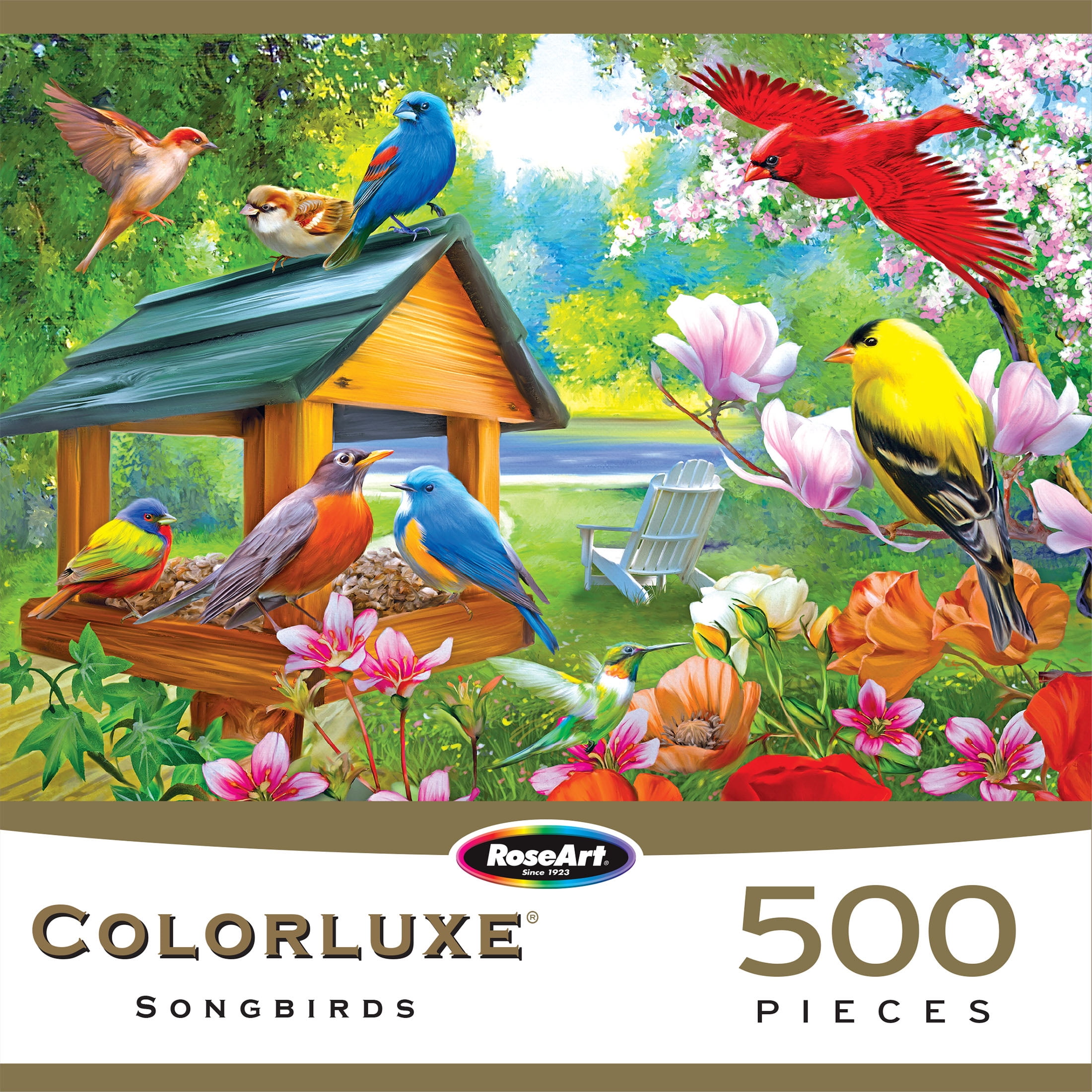 RoseArt Colorluxe 500-Piece Dinner Time Adult Jigsaw Puzzle