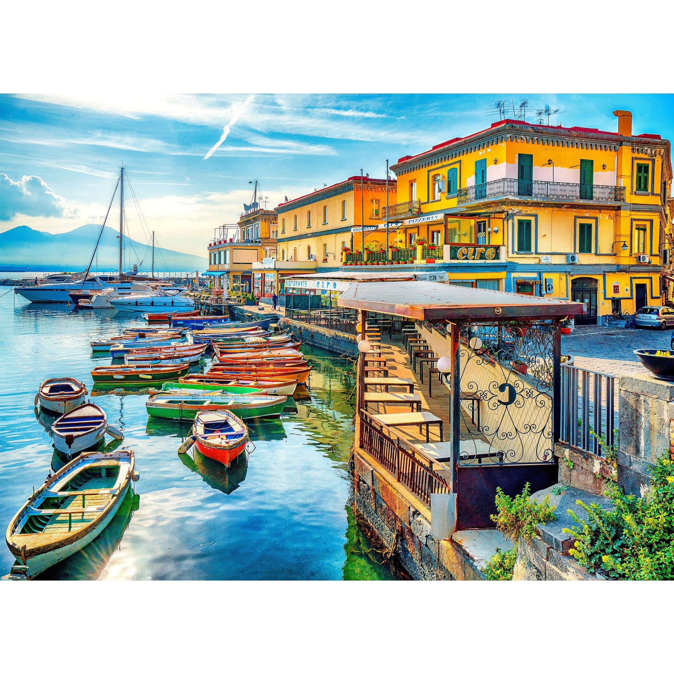 RoseArt Kodak 1000-Piece Harbor of Naples Italy Adult Jigsaw